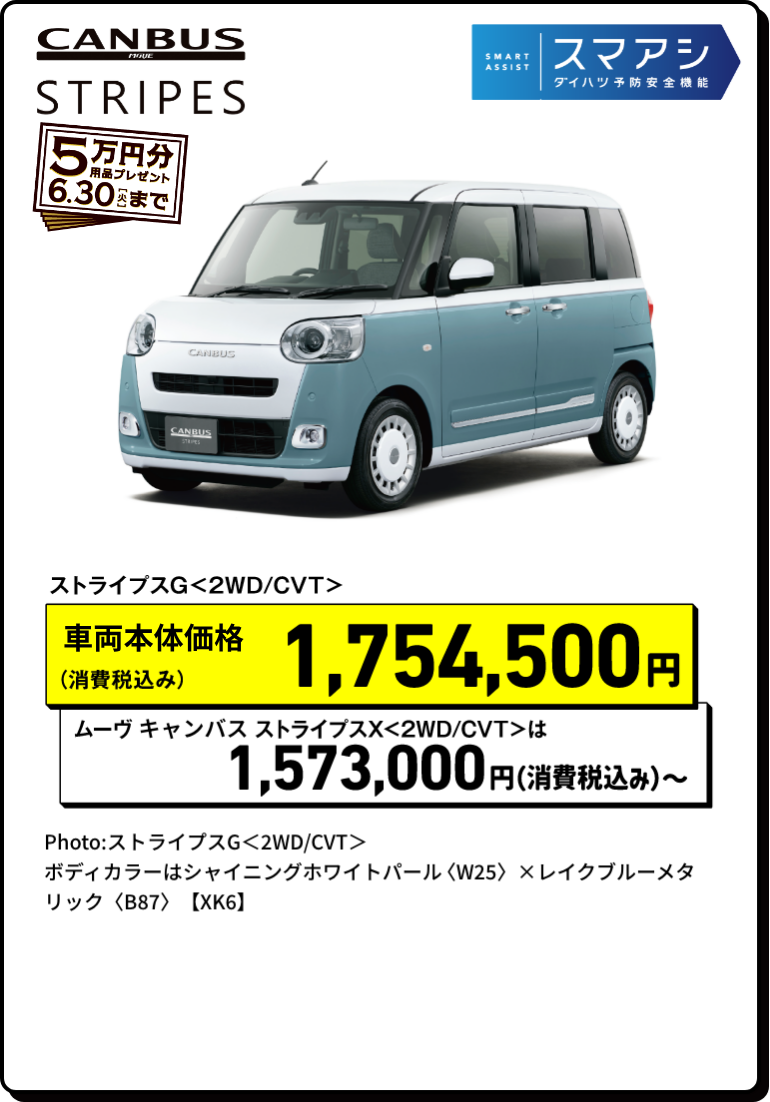 キャンバス ストライプス